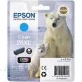 Tusz do Epson Nr.T2632XL do XP-600 | 9,7ml (C13T26324010 / C13T26324012) Cyan