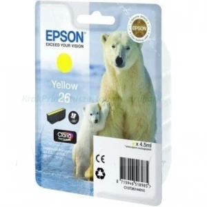 Tusz do Epson Nr.T2614 do XP-600 | 4,5ml (C13T26144010) Yellow