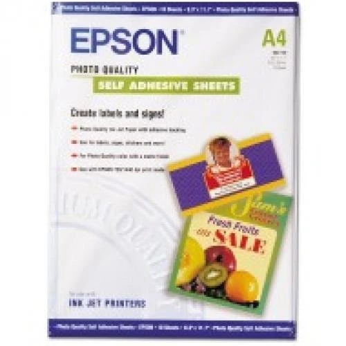 Epson C13S041106 - Papier (Pap foto wys klasy samoprzyl A4 (10ark))