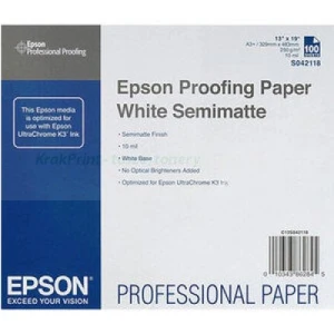 Epson C13S042118 - Papier (Proofing Paper White Semimatte, A3+, 100 ark.)