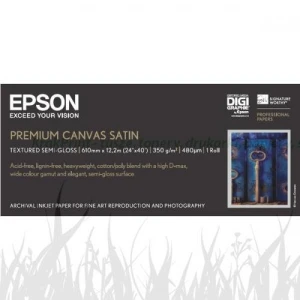 Epson *** PremierArt WaterResistant Canvas Roll, 24" x 12,2 m, 350g/m2 (C13S041847)