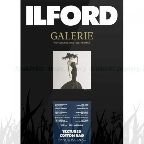 Papier fotograficzny Ilford Galerie Textured Cotton Rag 310g - 10x15 (50 arkuszy) (2005029)