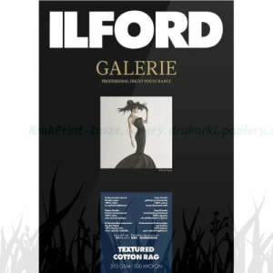 Papier fotograficzny Ilford Galerie Textured Cotton Rag 310g - A3 (25 arkuszy) (2005011)