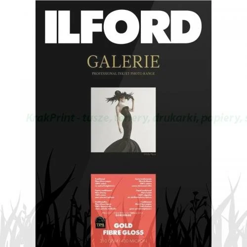 Papier fotograficzny Ilford Galerie Gold Fibre Gloss 310g - 10x15 (50 arkuszy) (2005025)