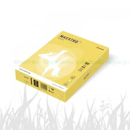 Papier Mondi MAESTRO Color Intensiv - CY39 - kanarkowy (A4/80 g/m2) - 5 ryz (CY39)