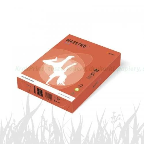 Papier Mondi MAESTRO Color Intensiv - ZR09 - czerwie? ceglasta (A4/80 g/m2) - 5 ryz (ZR09)