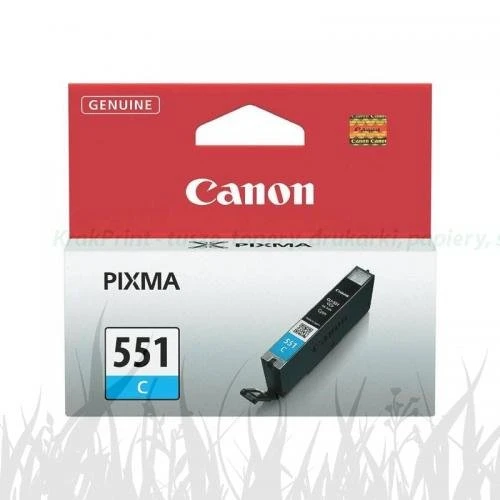 Tusz Canon Oryginał CLI-551C (6509B001) Cyan