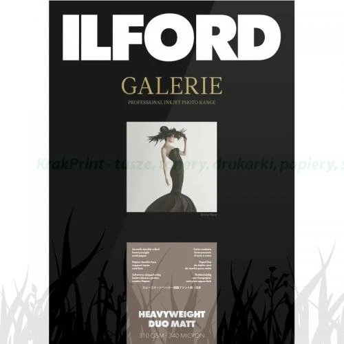 Papier fotograficzny Ilford Galerie Heavyweight Duo Matt 310g - A2 (25 arkuszy) (2002710)