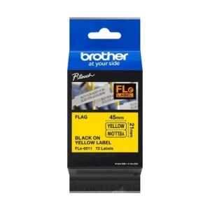 Etykiety Flagi Oryginalne Brother FLe-6511k (FLe-6511k) Yellow (72 szt., 45 mm, 21 mm)