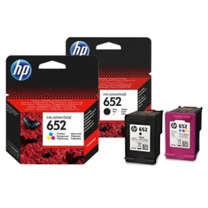 Tusze Oryginalne HP 652 BK + 652 C (F6V25AE, F6V24AE) (komplet)