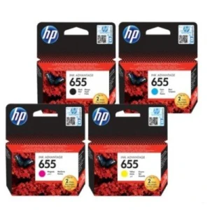 Zestaw tusze HP Nr.655 Oryginalne (CZ112A, CZ111A, CZ110A, CZ109A) CMYK 