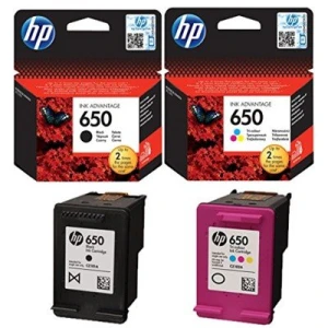 Tusze Oryginalne HP 650 BK + 650 C (CZ101AE, CZ102AE) (komplet)