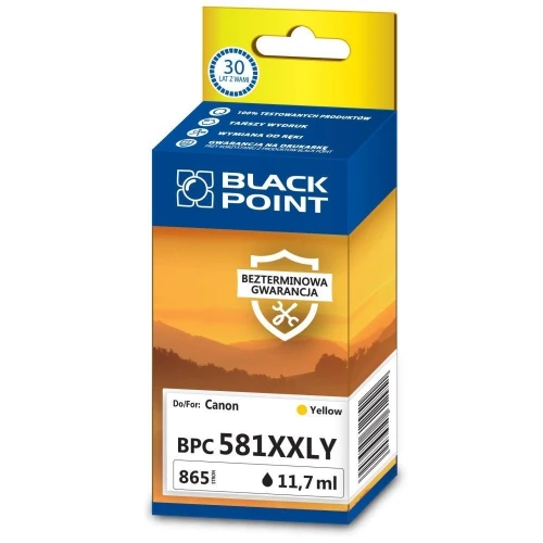 Black Point tusz BPC581XXLY zastępuje Canon CLI-581YXXL,Yellow