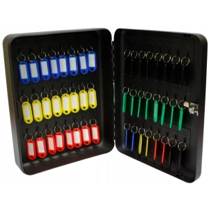 Verotech Szafka wisząca na 48 kluczy czarna z zawieszkami (2171/4B_BLACK___39-641072)
