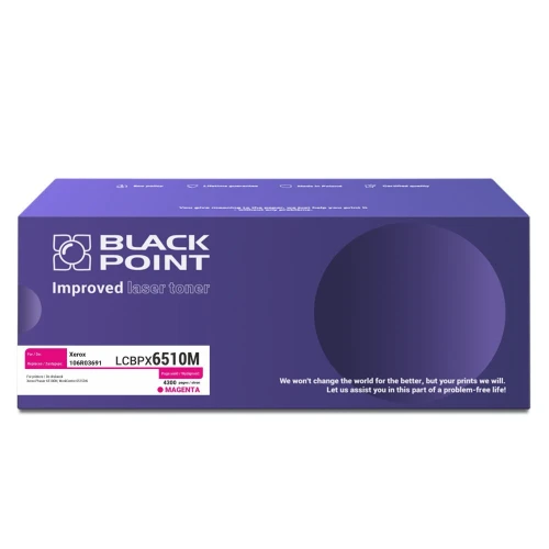 Black Point toner zastępuje Xerox | 4,3tys. (LCBPX6510M 106R03694 BLX06510MCBW) Magenta