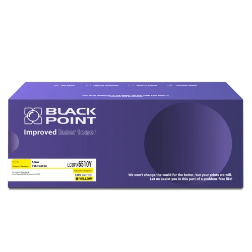 Black Point toner zastępuje Xerox | 4,3tys. (LCBPX6510Y 106R03695 BLX06510YCBW) Yellow