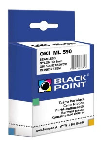 Black Point taśma barwiąca zastępuje Oki /, 8 mm / 1,8 m (KBPO520 ML 520 590 BTOK0520BBW) Black