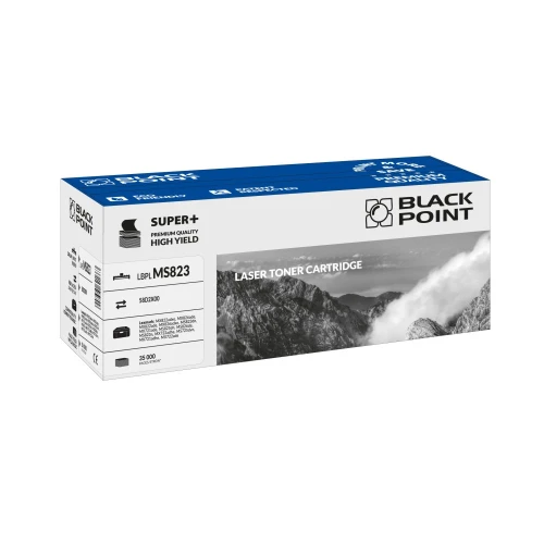 Black Point toner zastępuje Lexmark, . | 35tys. (LBPLMS823 58D2X00 58D0XAO BLLMS823BCBW) Black