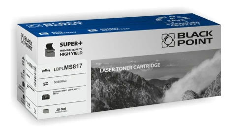Black Point Super Plus zastępuje Lexmark | 25tys. (LBPLMS817 53B0HA0 BLLMS817BCBW) Black