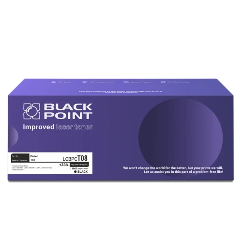 Black Point toner zastępuje Canon (LCBPCT08 T08 BLCT08BKBW)