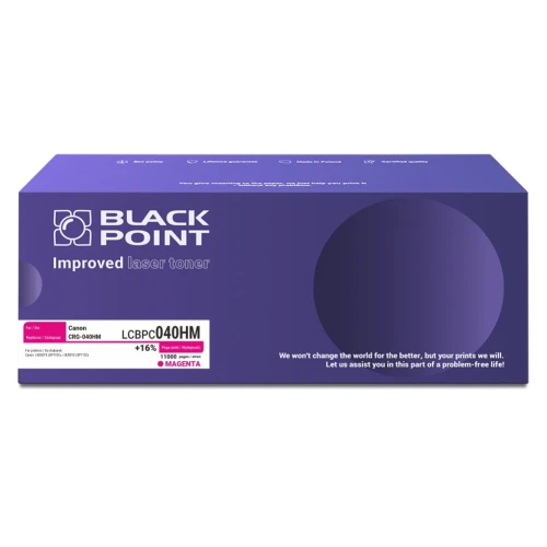 Black Point toner zastępuje Canon | 11tys. (LCBPC040HM CRG-040HM BLC040HMBW) Magenta
