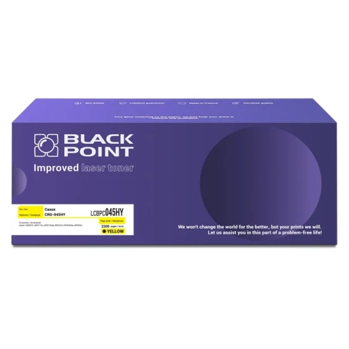 Black Point toner zastępuje Canon | 2,2tys. (LCBPC045HY CRG-045HY BLC045HBYBW) Yellow