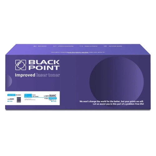 Toner Black Point Zastępuje: Canon | 11,4tys. (LCBPC064HC CRG-064HC BLC064HCBW) Cyan
