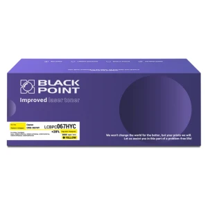 Black Point toner zastępuje Canon | 3tys. (LCBPC067HYC CRG-067HY BLC067HBYBWC) Yellow