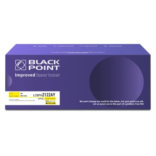 Black Point toner zastępuje HP | 6tys. (LCBPH2122AY W2122A BLH2122AYBW) Yellow