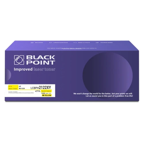 Black Point toner zastępuje HP | 12tys. (LCBPH2122XY W2122X BLH2122XYBW) Yellow