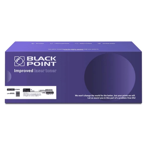 Toner Black Point Zastępuje: HP ( ) | 17,5tys. (LBPPH89XXL CF289Y CF289X BLH289XXLBCBW) Black