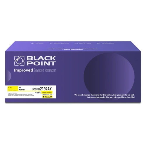Toner Black Point Zastępuje: HP | 1,5tys. (LCBPH2192AY W2192A BLH2192AYBW) Yellow