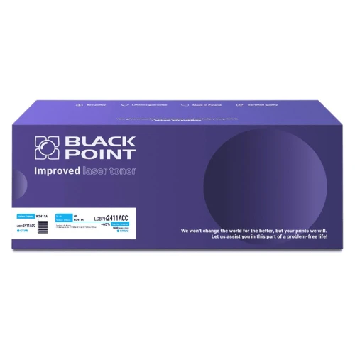 Toner Black Point Zastępuje: HP | 1,4tys. (LCBPH2411ACC W2411A BLH2411ACCBW) Cyan