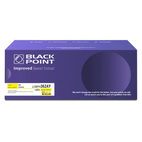 Black Point toner zastępuje HP | 6tys. (LCBPH362AY CF362A BLH362AYBW) Yellow