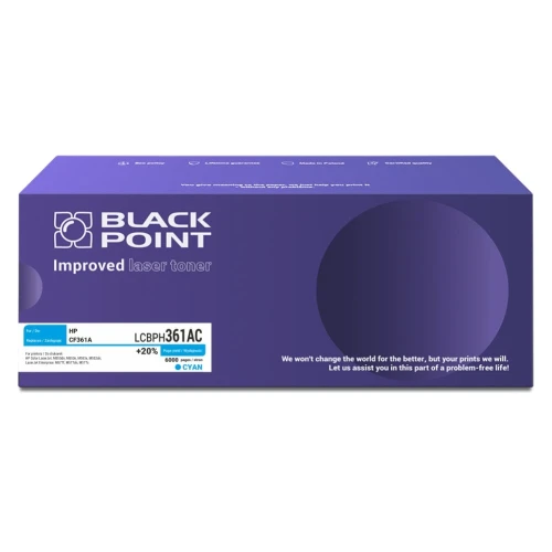 Black Point toner zastępuje HP | 6tys. (LCBPH361AC CF361A BLH361ACBW) Cyan