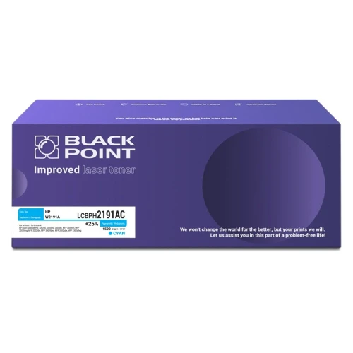 Toner Black Point Zastępuje: HP | 1,5tys. (LCBPH2191AC W2191A BLH2191ACBW) Cyan