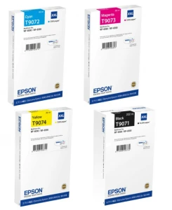 Komplet Tuszy CMYK Epson T907 do WF-6xxx XXL (T907_CMYK)