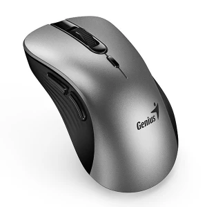 Genius Ergo 8100S AI Mysz bezprzewodowa, srebrno-czarna, 1600DPI (31030040404)