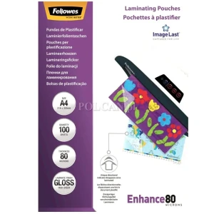 Fellowes folie do laminowania błyszczące | A4 | 80 mic | 100 szt. (5306114)