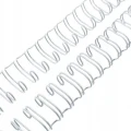 GRZBIETY DRUTOWE METALOWE BIAŁE - 11 mm 100 szt. skok 3:1