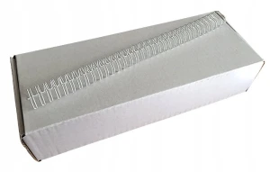 Grzbiety drutowe białe Argo 14,3 mm 100 sztuk