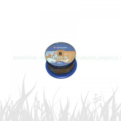 Verbatim DVD-R(50-Pack)Spindle/Inkjet Printable/16x/4.7GB (43533)
