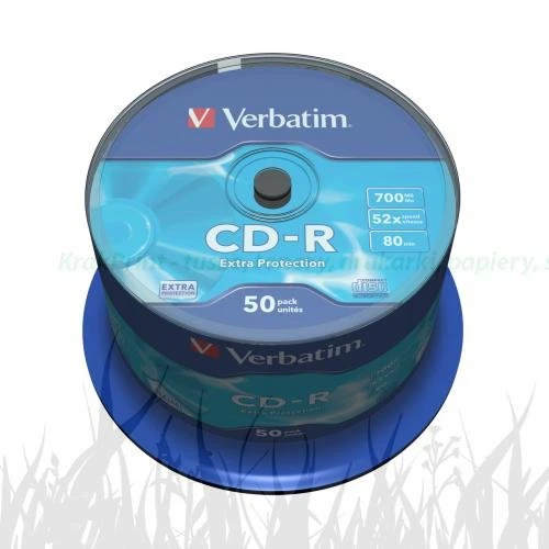 Płyta Verbatim CD-R 52x 700MB 50P CB DL Ex Prot (43351)