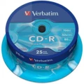 Płyta Verbatim CD-R 52x 700MB 25P CB DL Ex Prot (43432)