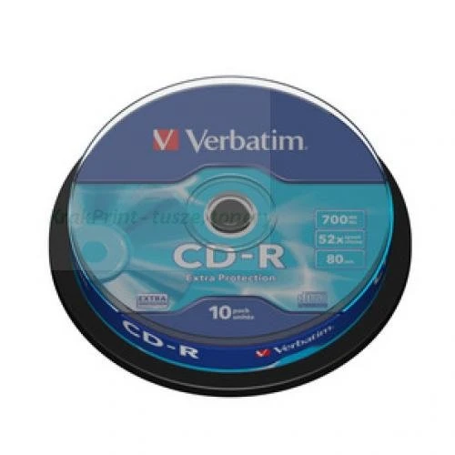 Płyta Verbatim CD-R 52x 700MB 10P CB DL Ex Prot (43437)