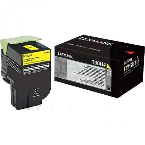 Toner Lexmark Oryginał 700H4 (70C0H40) Yellow