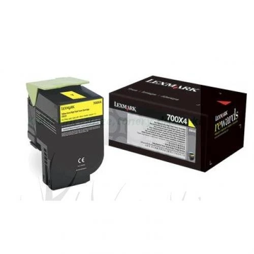 Toner Lexmark Oryginał 700X4 (70C0X40) Yellow