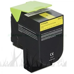 Toner Lexmark Oryginał 800X4 (80C0X40) Yellow