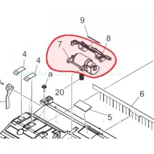 Separation Roller Assy Bizhub C3320i AAJNR70800