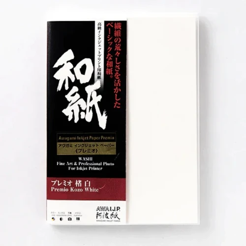 Papier Fine Art AWAGAMI Premio Kozo White 180g - A5 (10 ark.)